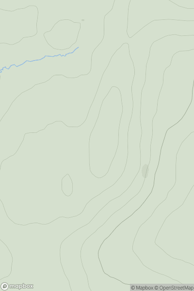 Thumbnail image for Carn Dubh South Top [Glen Albyn and the Monadh Liath] showing contour plot for surrounding peak